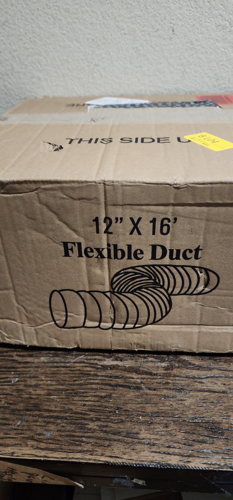Flexible Duct Hosing 16 ft. PVC Exhaust Fan Ducting 12 in. for Duct Fans