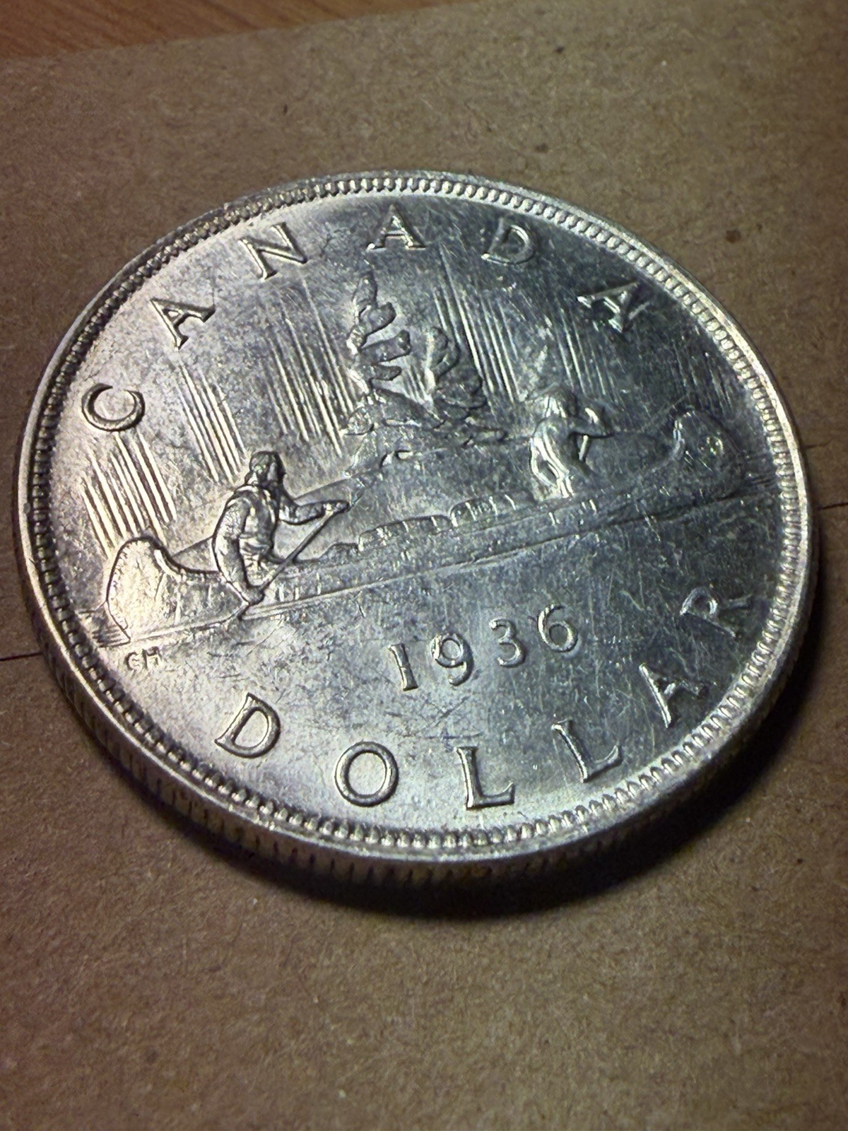 1936 Canadian Silver Dollar - As Shown! (#2456)