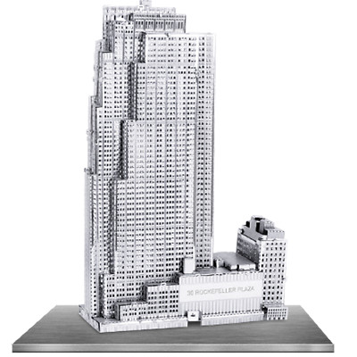 Metal Earth 30 Rockefeller Plaza 3D Metal  Model + Tweezer  010619