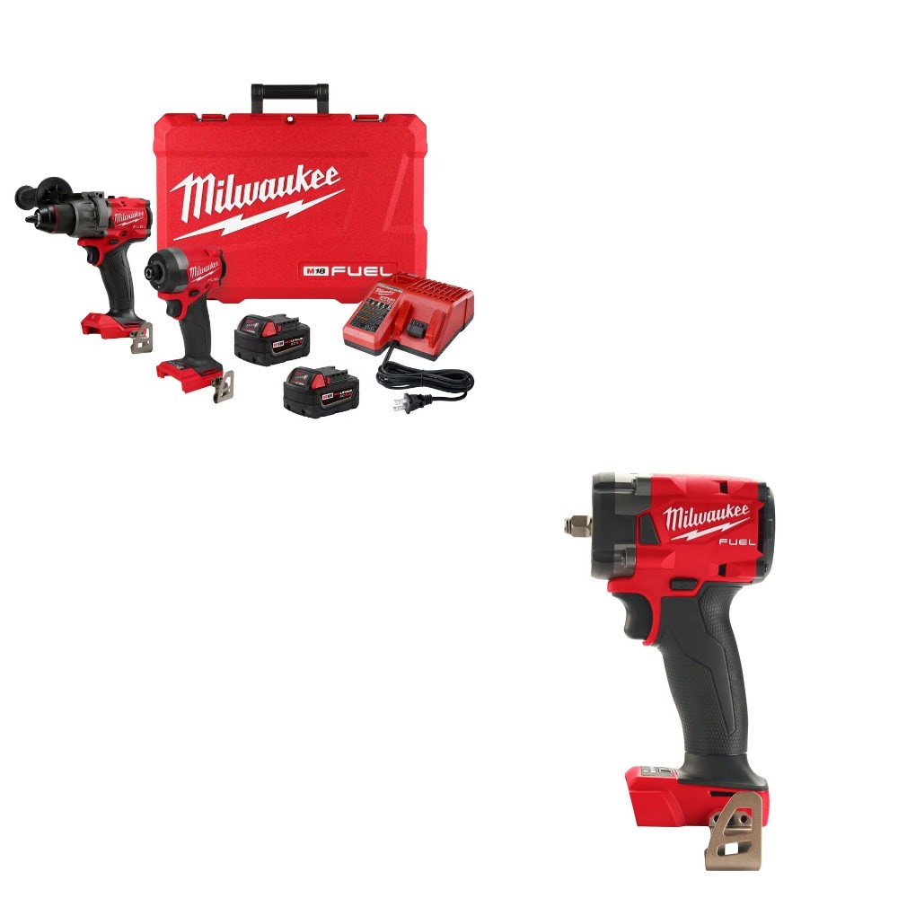 Milwaukee 3697-22 + 2854-20 M18 FUEL 2-Tool Combo Kit w/ 3/8 Impact