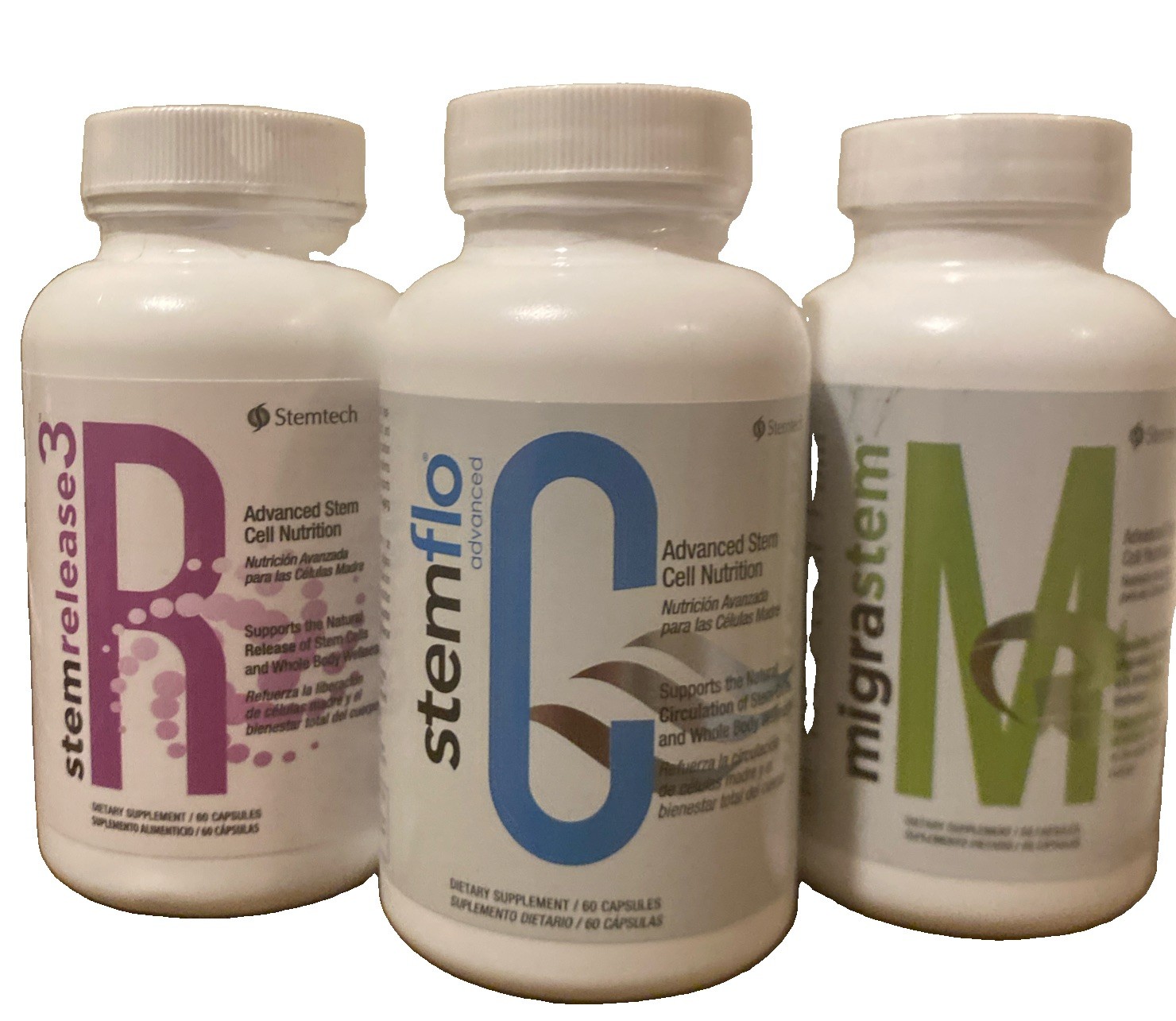 StemRCM by Stemtech Research Advanced Stem Cell - Stemrelease 3 + StemFlo + 💪