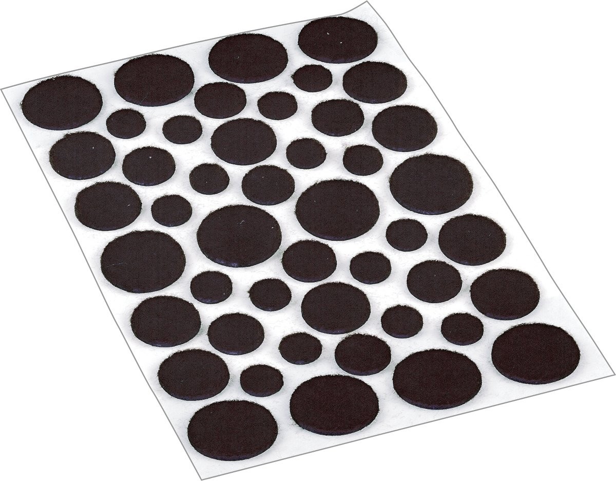 Brown Self Adhesive Felt Surface Protection Pad Furniture Protector