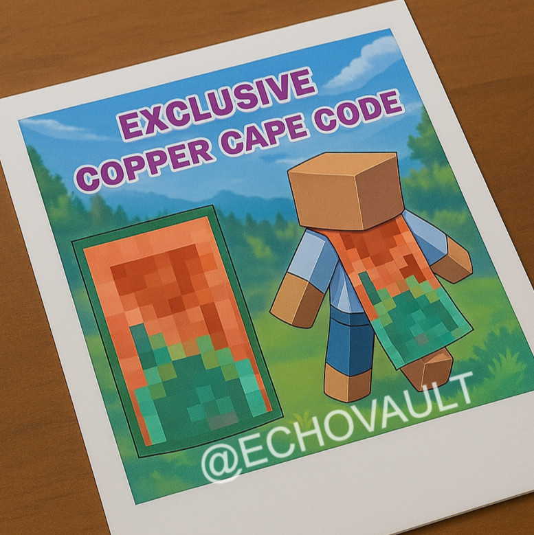 ⚡Minecraft Copper Cape Code - Java & Bedrock ⚡ Instant Delivery ✅