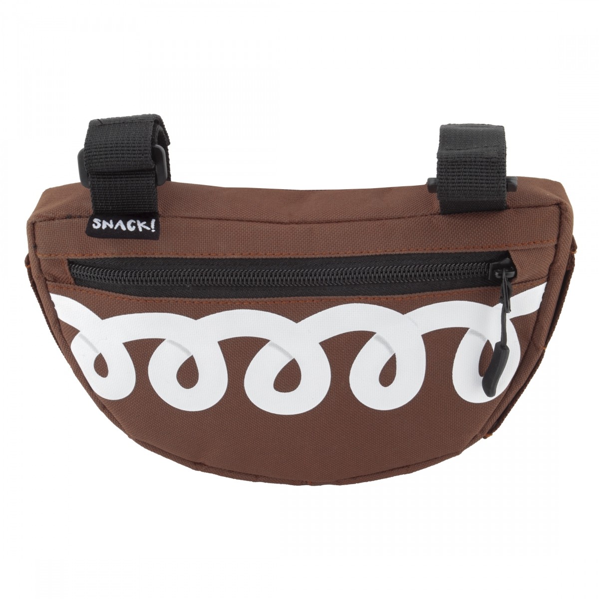 Brown Snack! Cupcake Frame Bag - 8x5x1.5in Polyester Cycling Storage