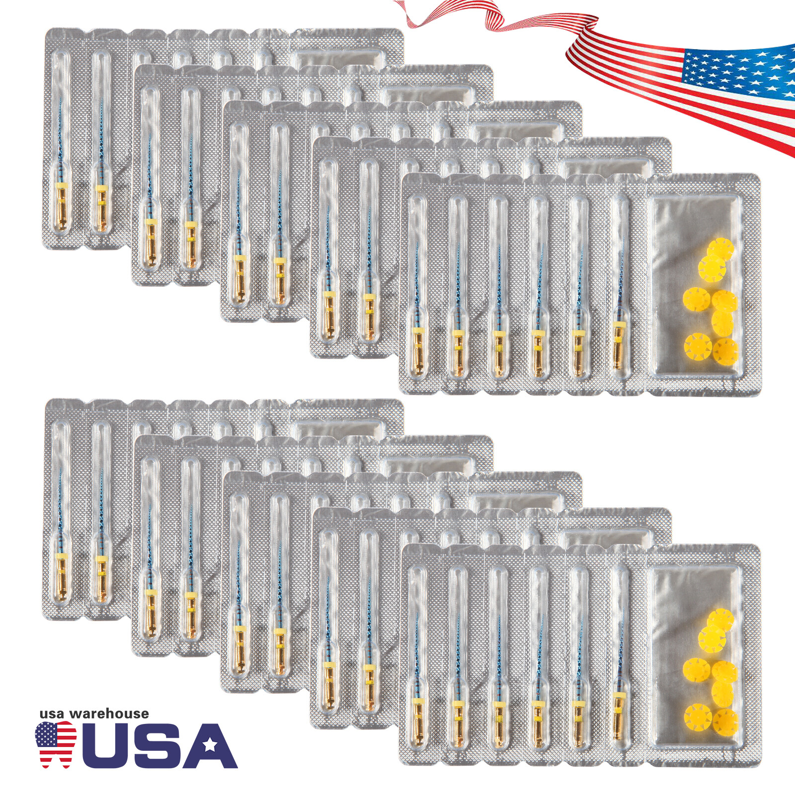 SANDENT Dental Endodontic Endo File Taper NITI Rotary Tip Assorted 25MM Files E1