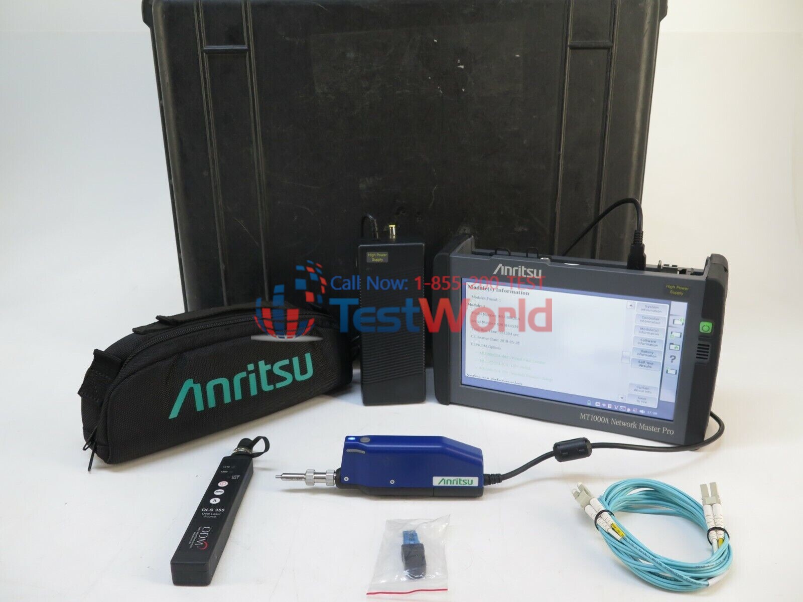 Anritsu MT1000A Network Master Pro Test OTDR MU100020A Module Opt 02, 010, 020
