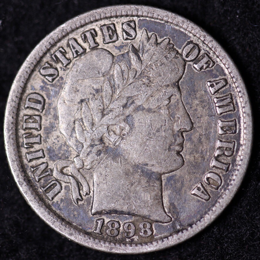1898 Barber Dime CHOICE XF FREE SHIPPING E506 TCX