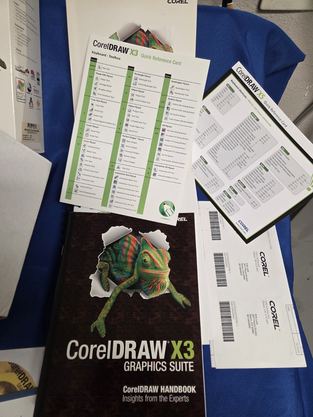 Vintage Corel Draw X3 Graphics Suite 4 CD-ROM NEW