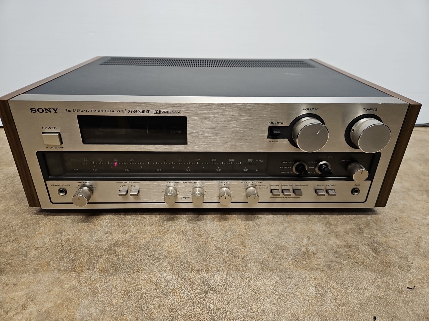 Sony STR-5800SD Vintage Stereo Receiver Dolby FM Wood Case TESTED WORKING