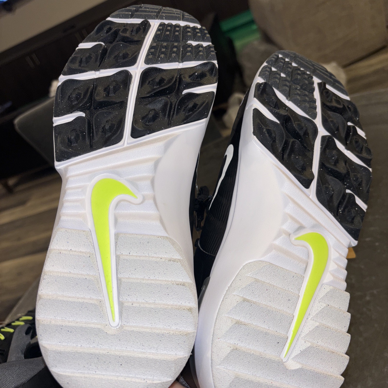 Nike Free Next Nature Size 9.5 Mens Black Iron Grey White Golf Shoes FN0332-001
