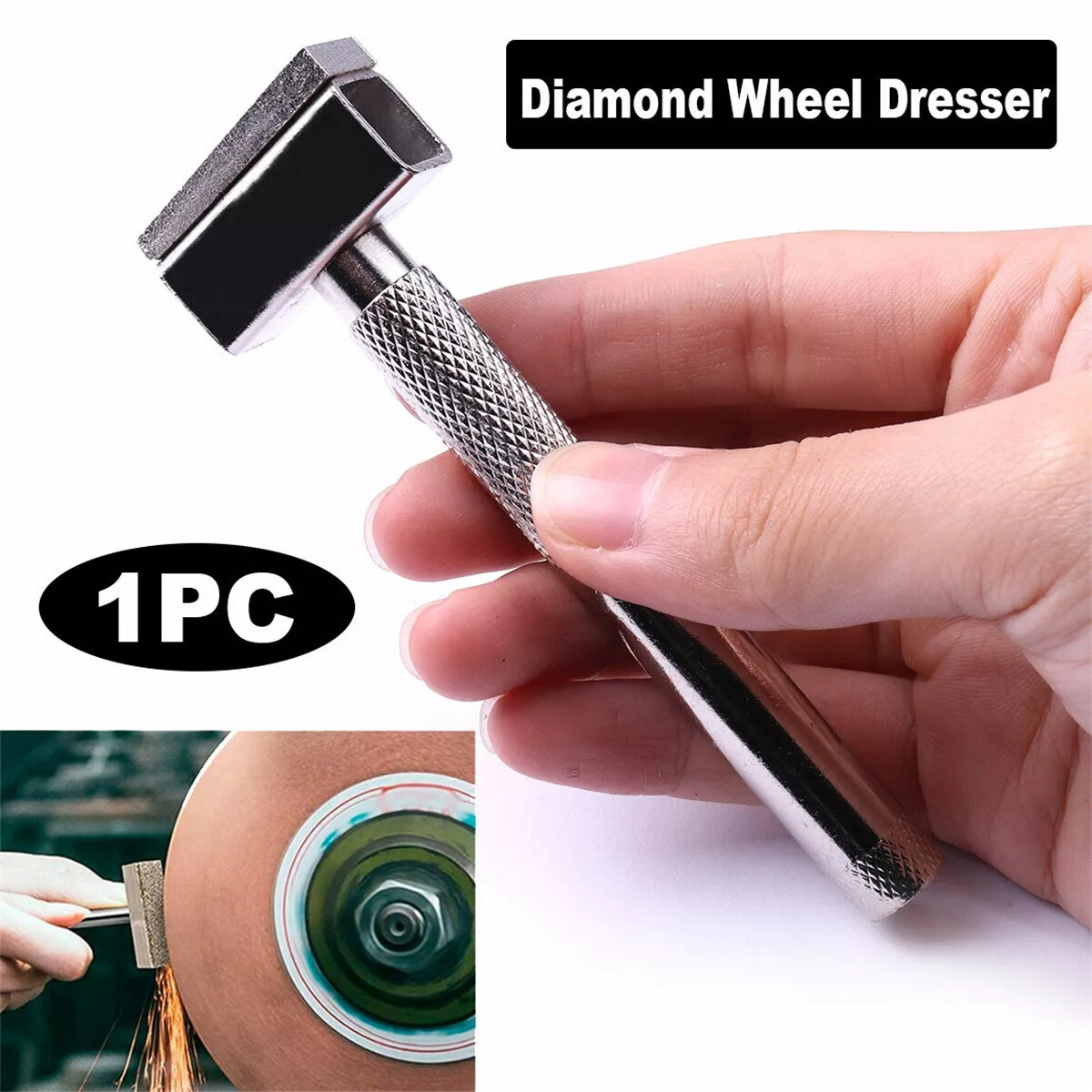 Diamond Grinding Wheel Disc Dresser Truing Deburring Bench Grinder Tool 30x13mm