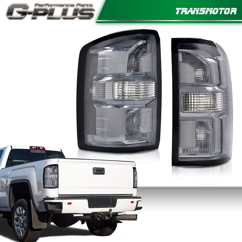 Smoke Fit for 2014-2018 GMC Sierra 1500 2500 3500 Tail Lights Brake Lamps