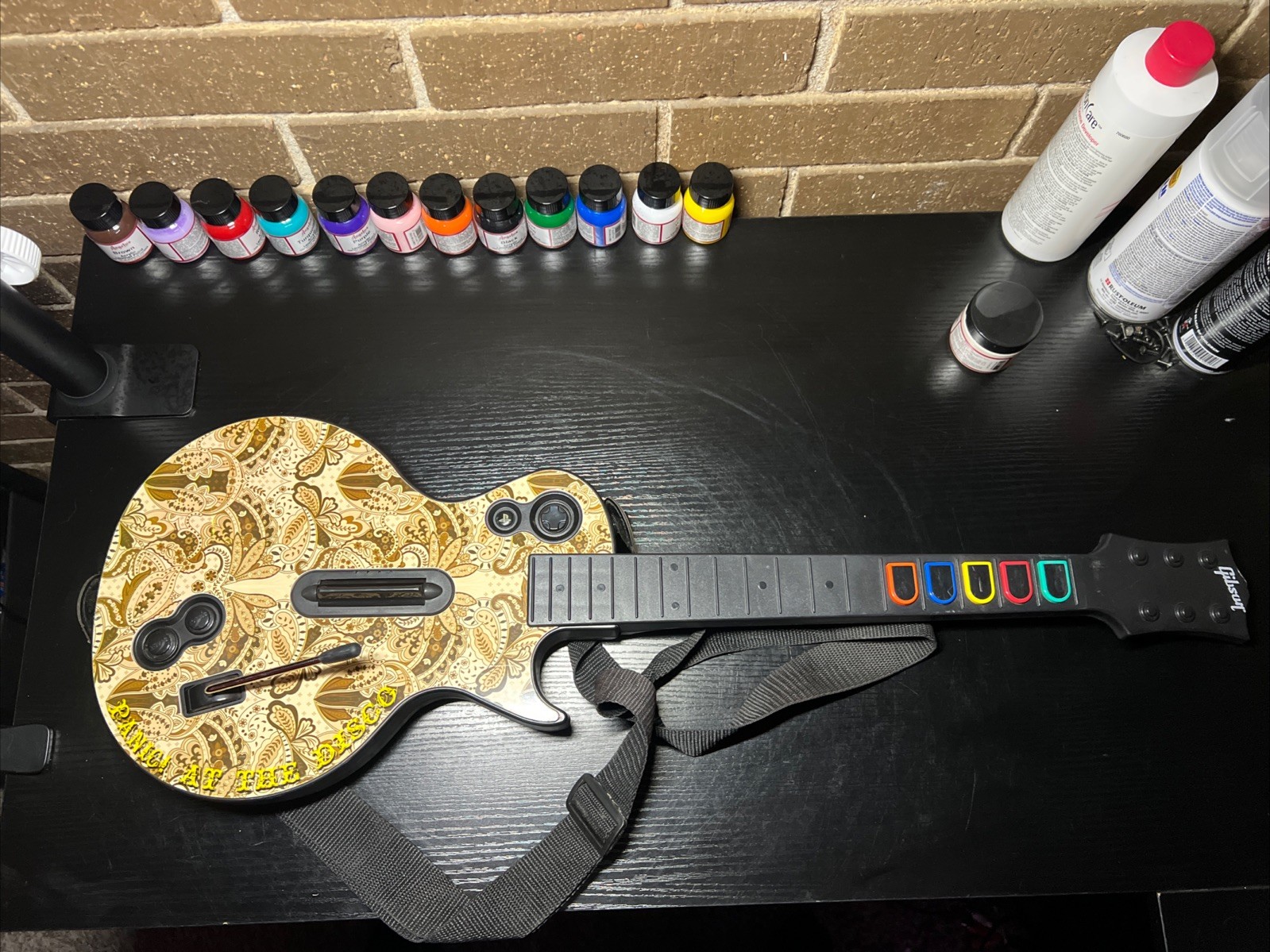Guitar Hero Panic At The Disco Les Paul Controller PlayStation.Read Description!