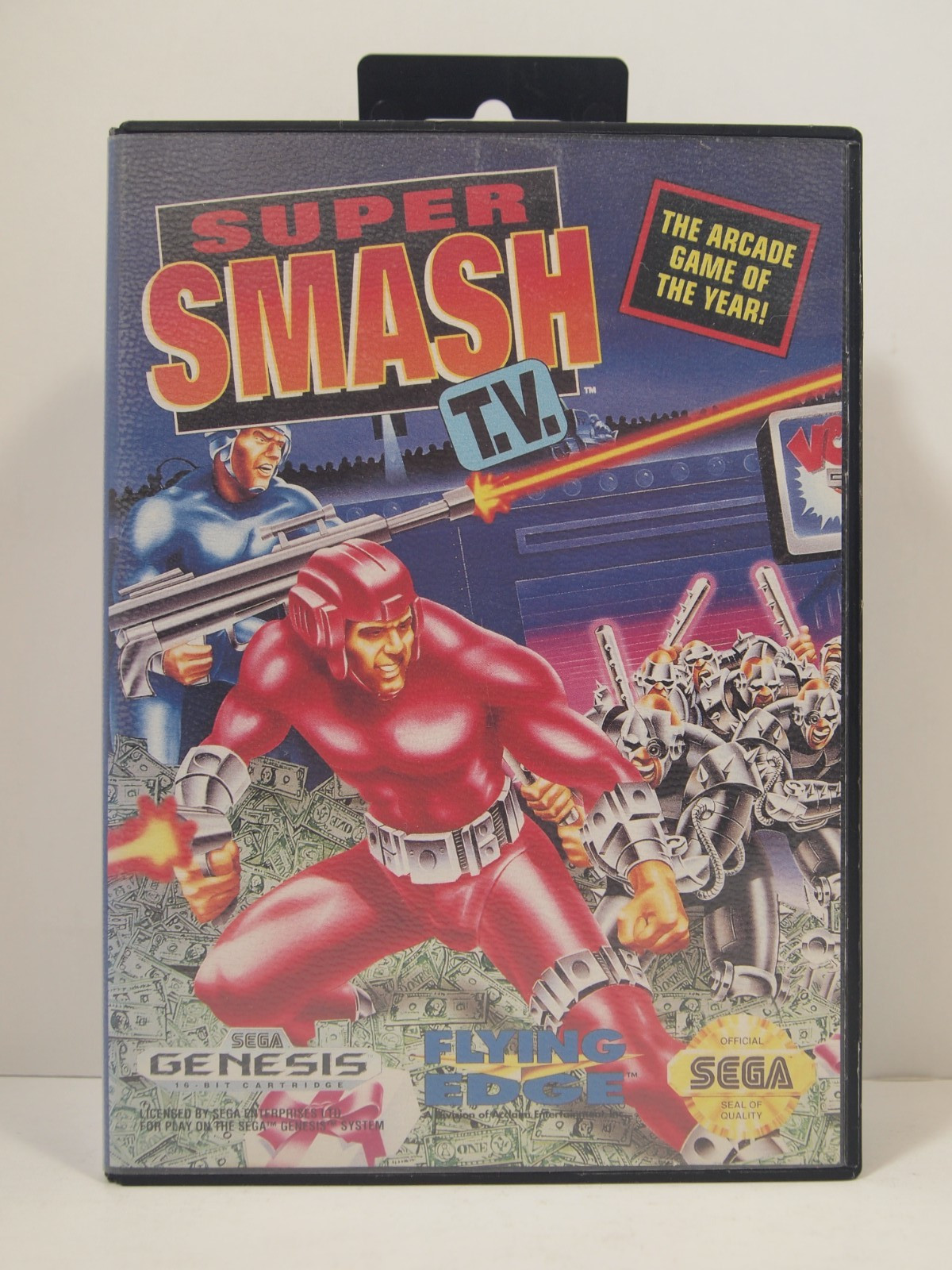 Super Smash TV Case (SEGA Genesis) Authentic BOX ONLY