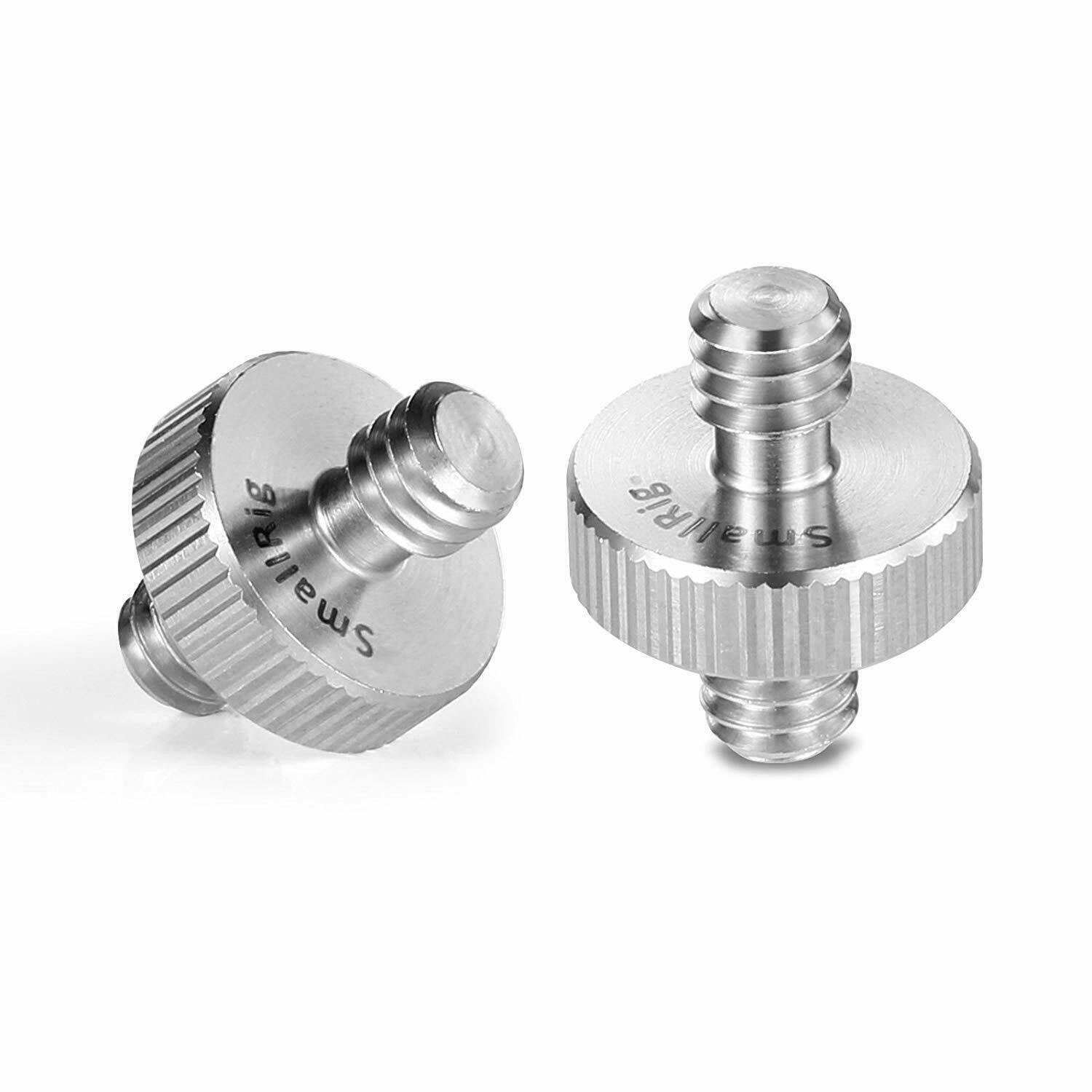 SmallRig 1/4 to 1/4" Male Threaded Screw Adapter Double Head Stud 2PC 828