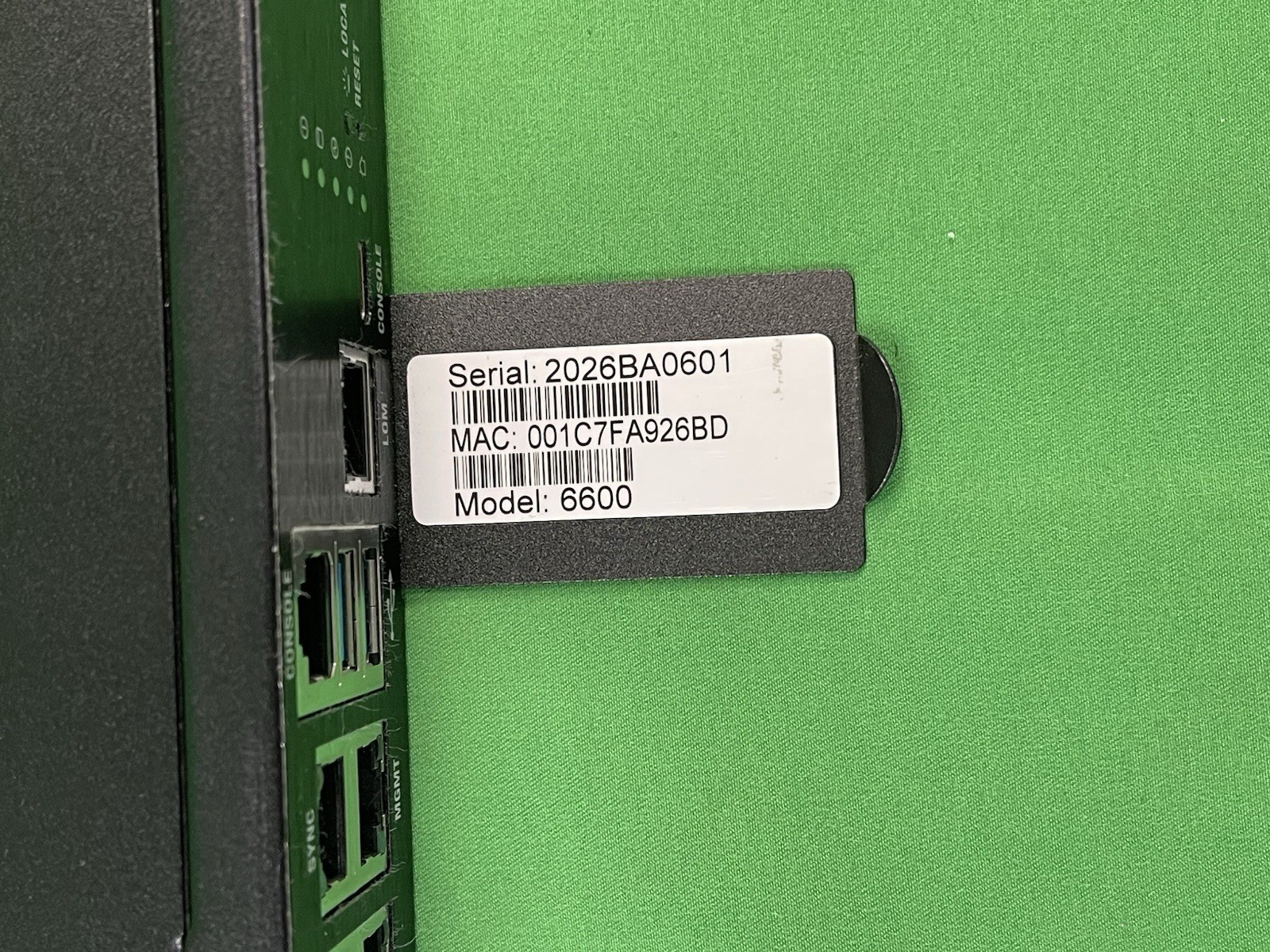 Check Point Quantum 6600 QM-1 Security Gateway Appliance | 16GB RAM *NO HDD*