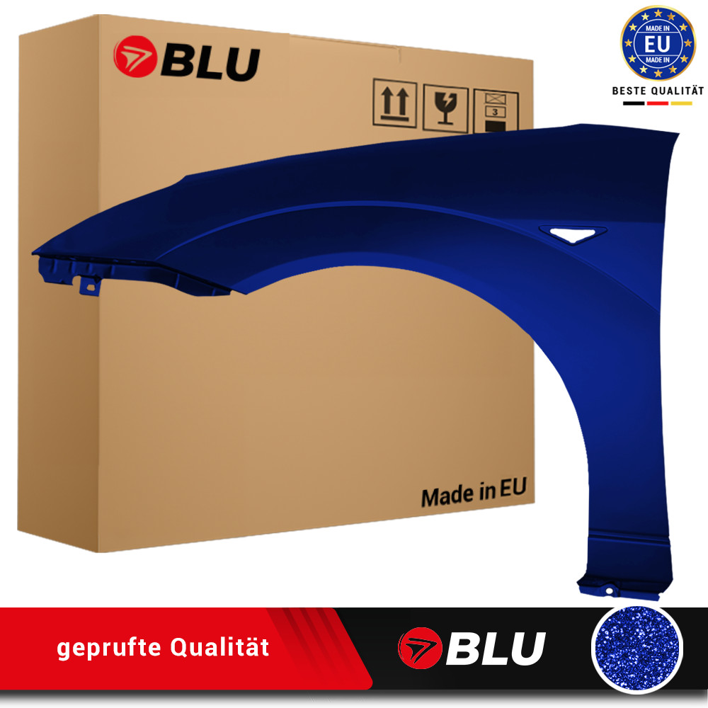 Fender For FORD FOCUS MK1 I H8 KHYC State Blue Left 98-04 Front Paint Zinc Plated