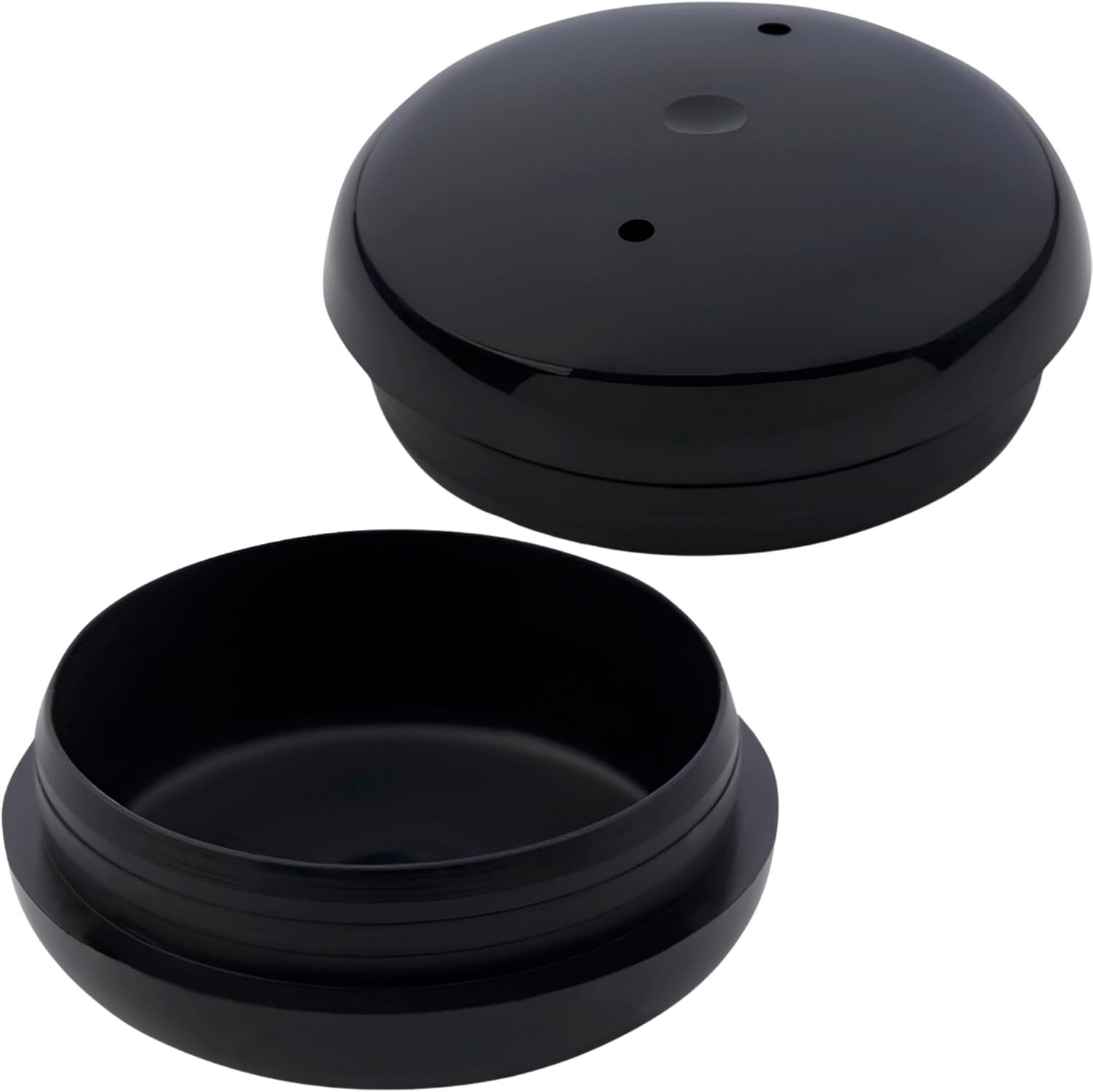 24 Pack 1-1/2" Wrought Iron Patio Furniture Feet Caps - round Plastic Outdoor Me