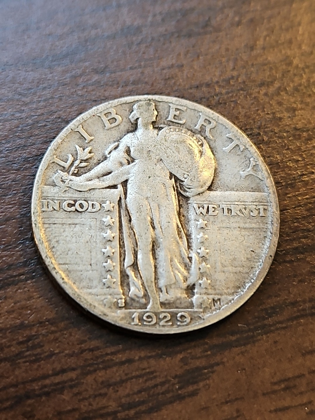 1929 S Standing Liberty Silver Quarter