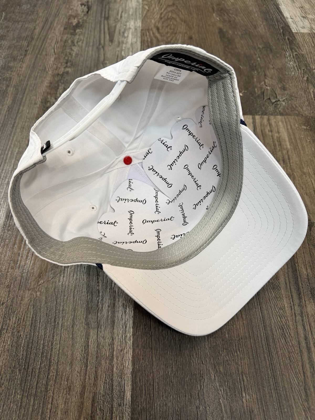 Ohoopee Match Club - Golf Hat - Imperial/ Wrightson - White/Navy - *NEW*