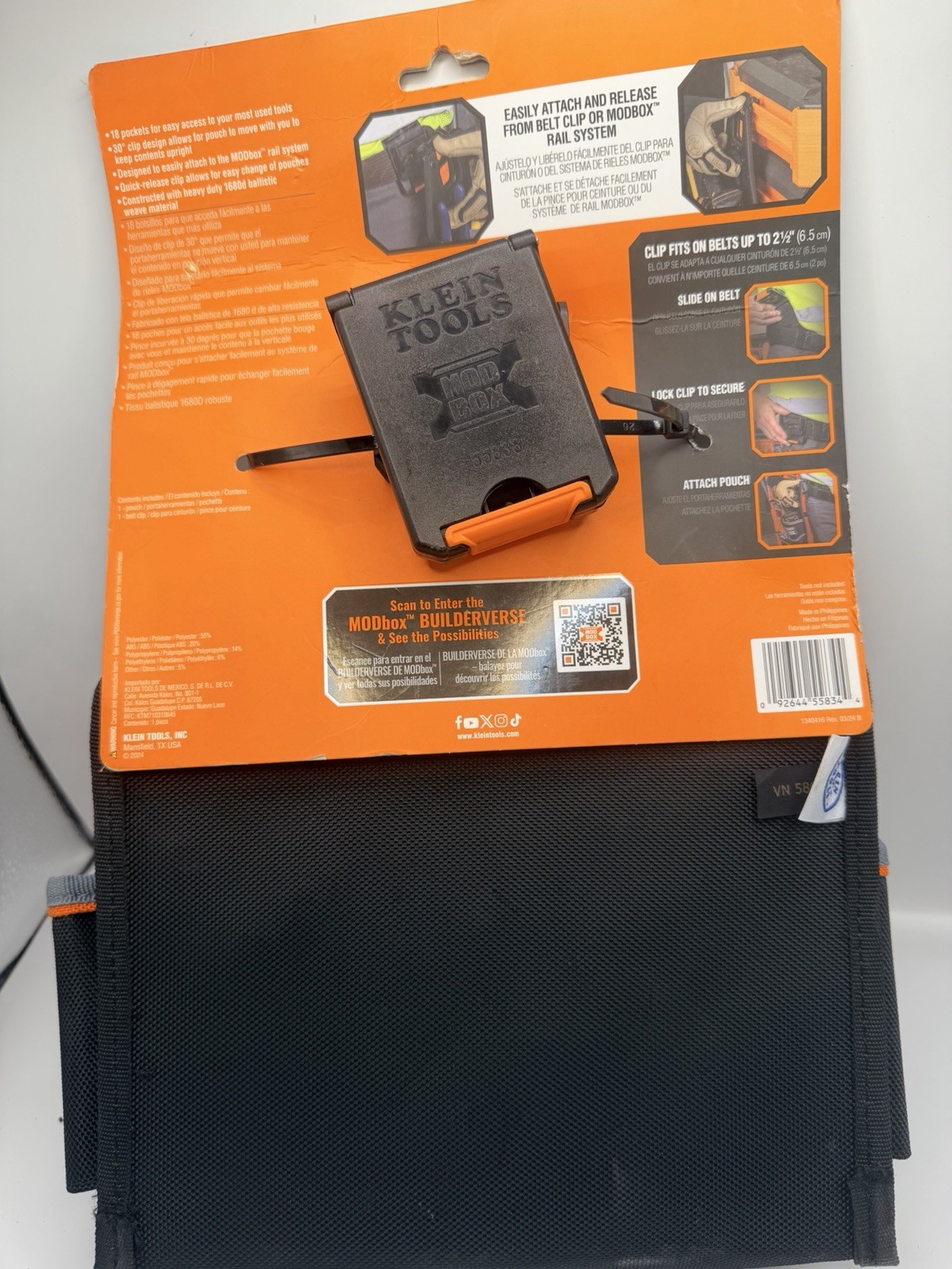 Klein Tools 55834MB MODbox 18-Pocket Tool Pouch