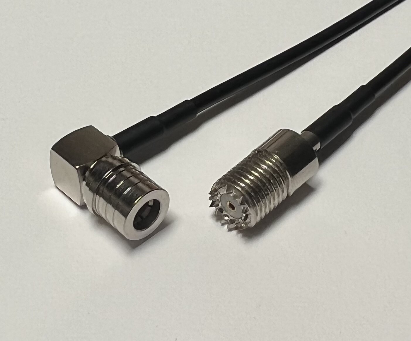 RG174 QMA Male L to Mini UHF Female Coax 50ohm Cable Pick Length USA Fast Ship