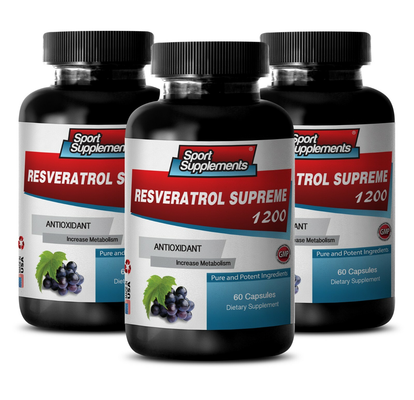 anti aging effects - RESVERATROL SUPREME 1200mg - multivitamin capsules 3B