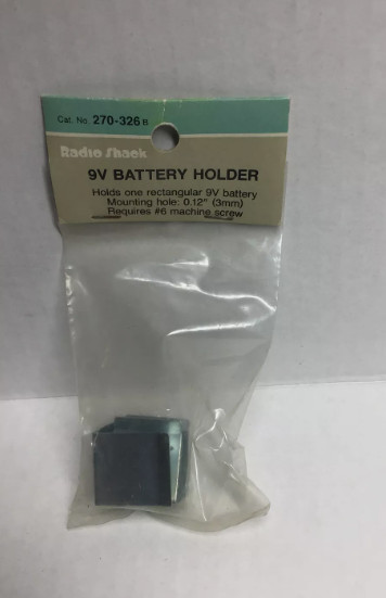 NOS Radio Shack Battery Holders for Hobbies 4 Sizes 1x AA, 2x AA,  D ,N , & 9V