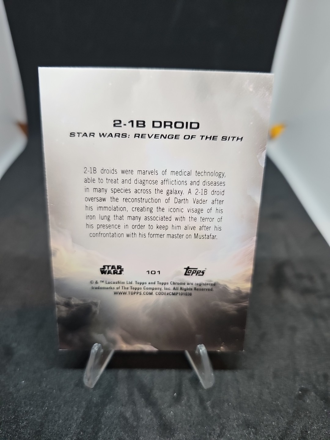 2025 Topps Chrome Star Wars 2-1B Droid No. 101