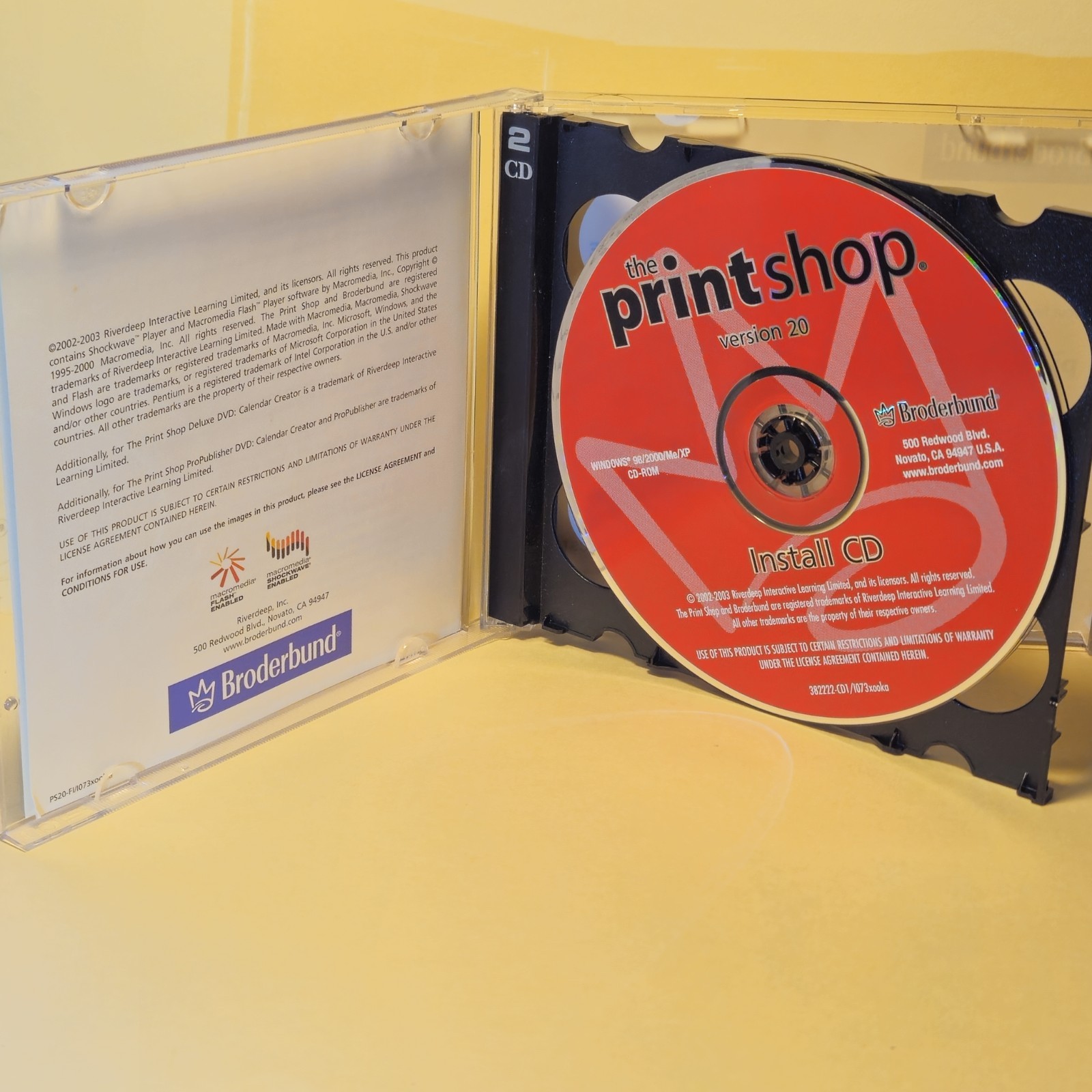 The Print Shop Version 20 By Broderbund • Windows 98/2000/Me/XP • 2 CD