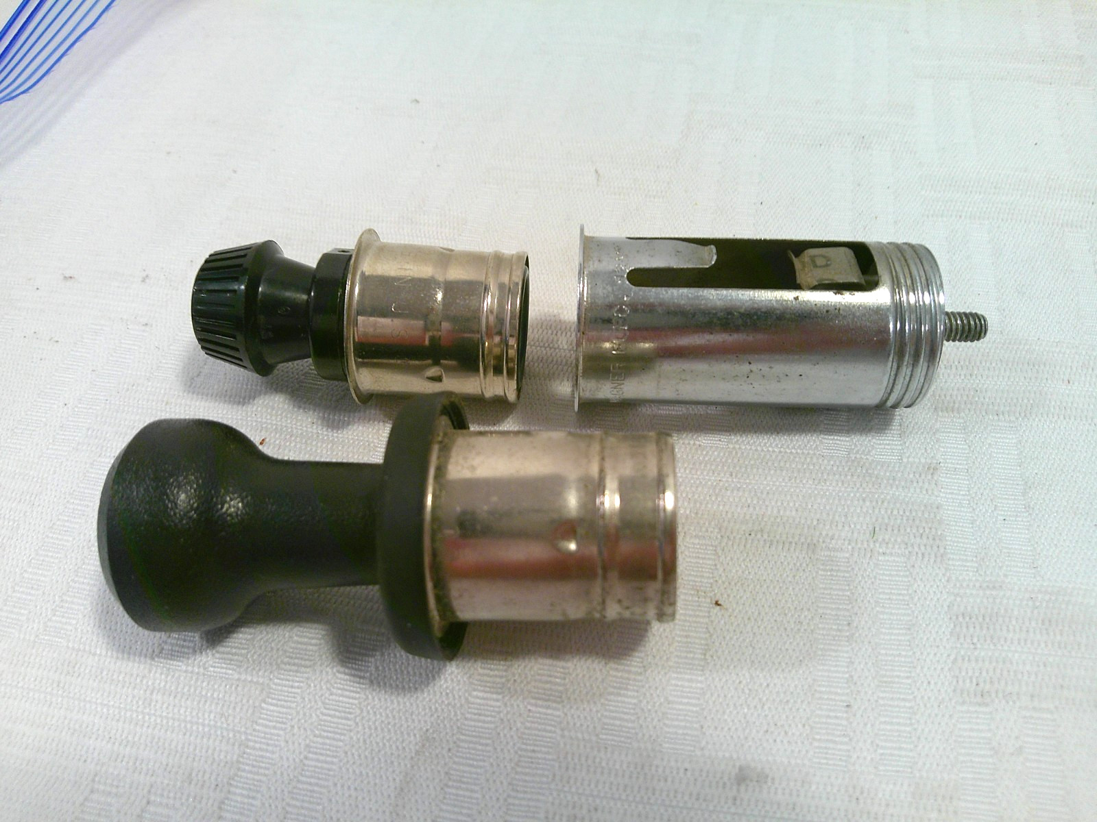 Lot, Vtg 72, 78 Casco 12V Car Cigarette Lighters, Untested, 2 Knobs