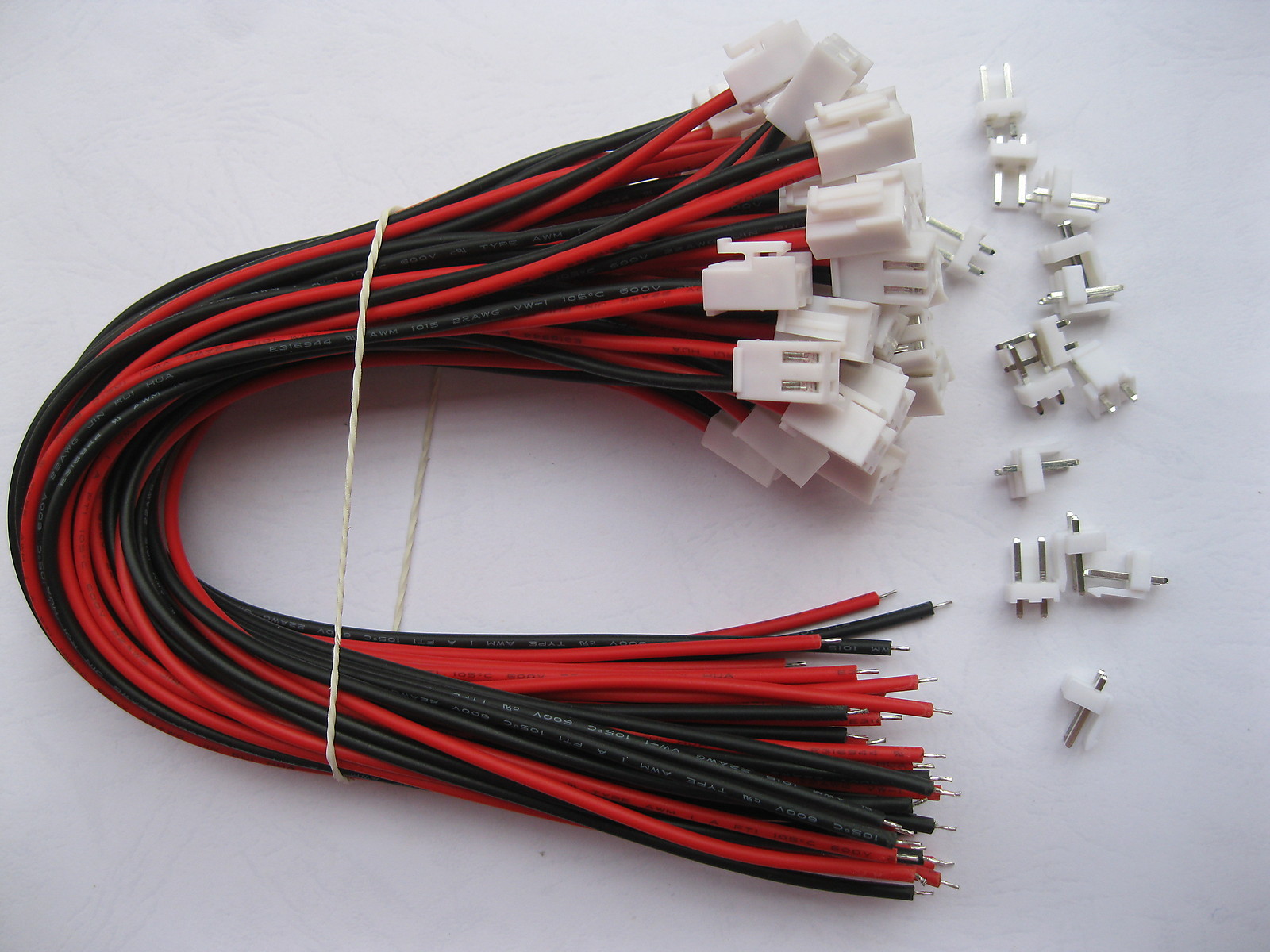 10 pcs 3.96mm VH3.96 2 pin Female Wire with Male pin Connector Leads 30cm 12inch
