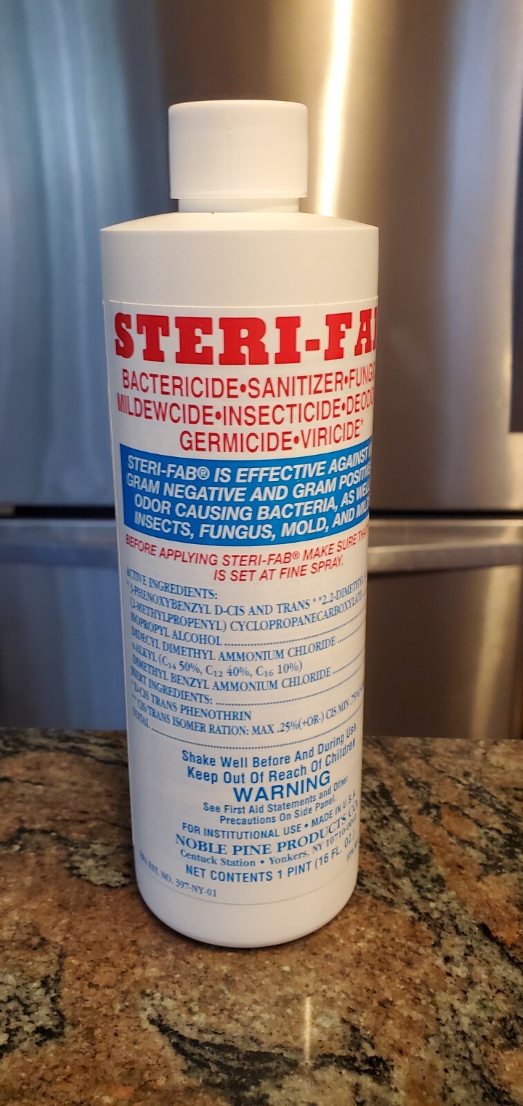16 oz Steri-fab Bed Bug Pest Control Insecticide Deodorizer, Fungicide  etc