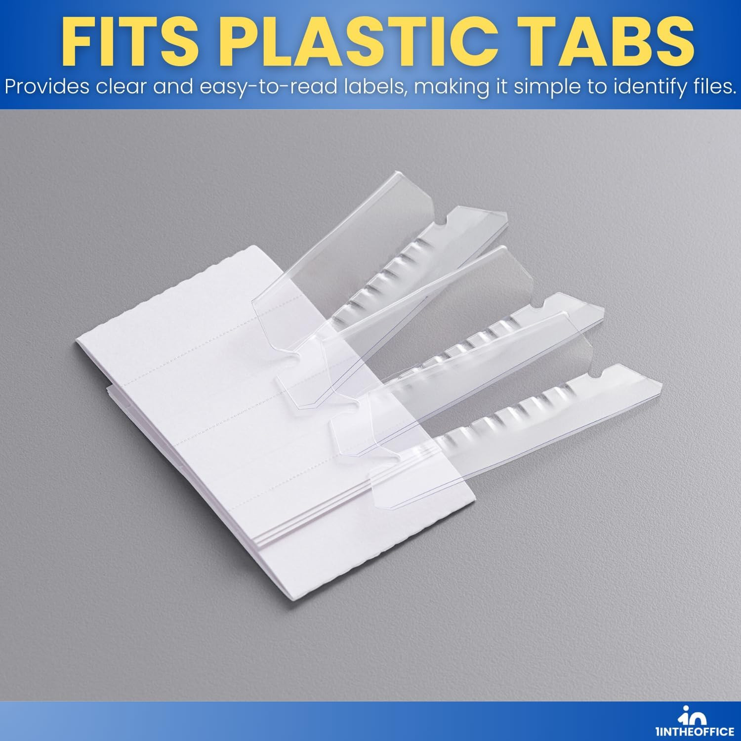 Hanging Folder Tab Inserts, 3-1/2", 100/Pack (3")