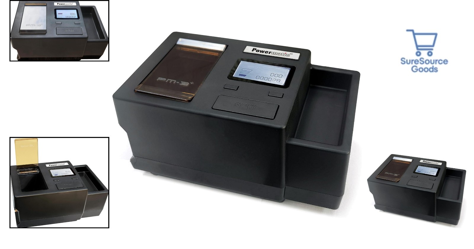 Black Electric Cigarette Maker with One Button Operation and Safety Features