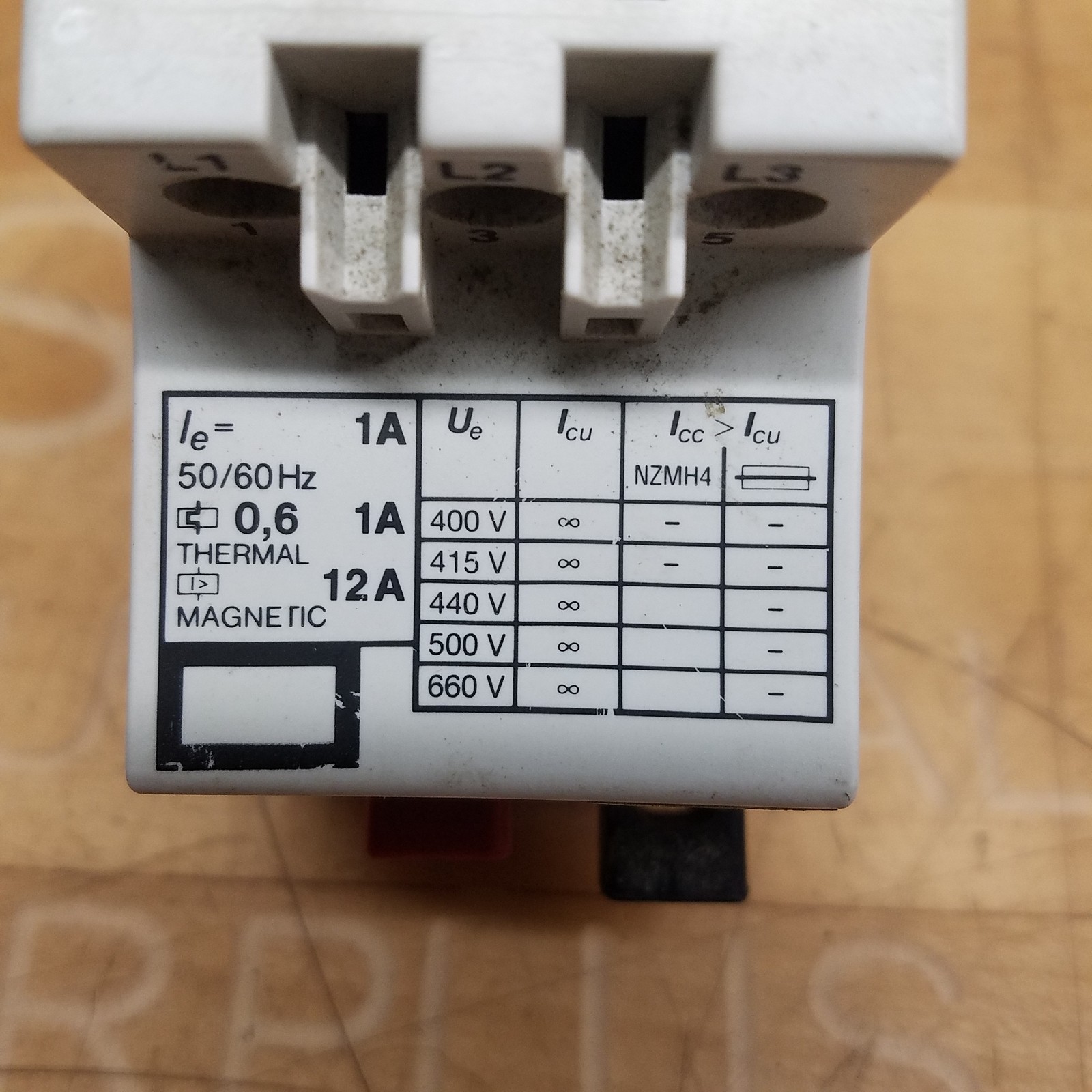 Klockner Moeller PKZM 1-1 Motor Starter, 690V, 1A - USED