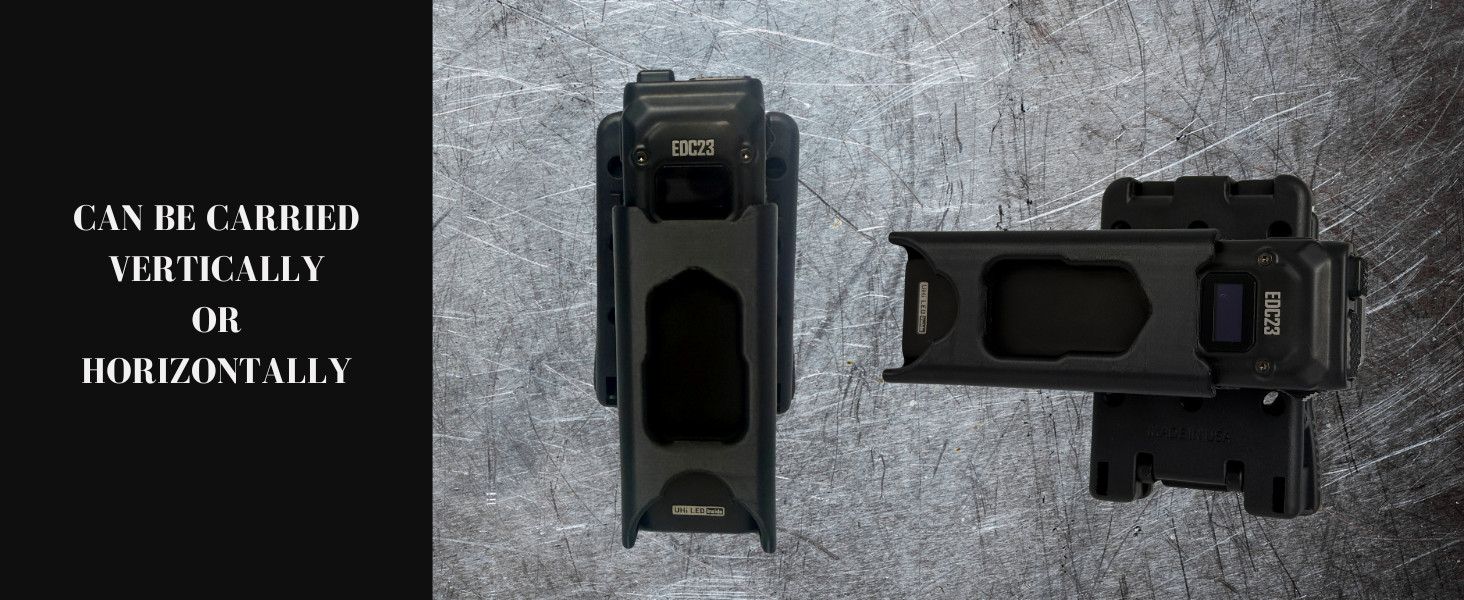Clip & Carry Sheath for Nitecore EDC23 Flashlight - Made in USA