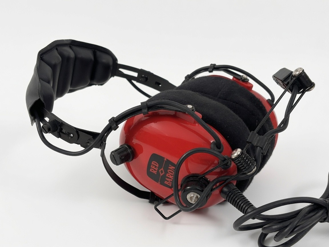 Red Baron C-40-10 Soft Comm Aviation Headset ✅ Dual Plug