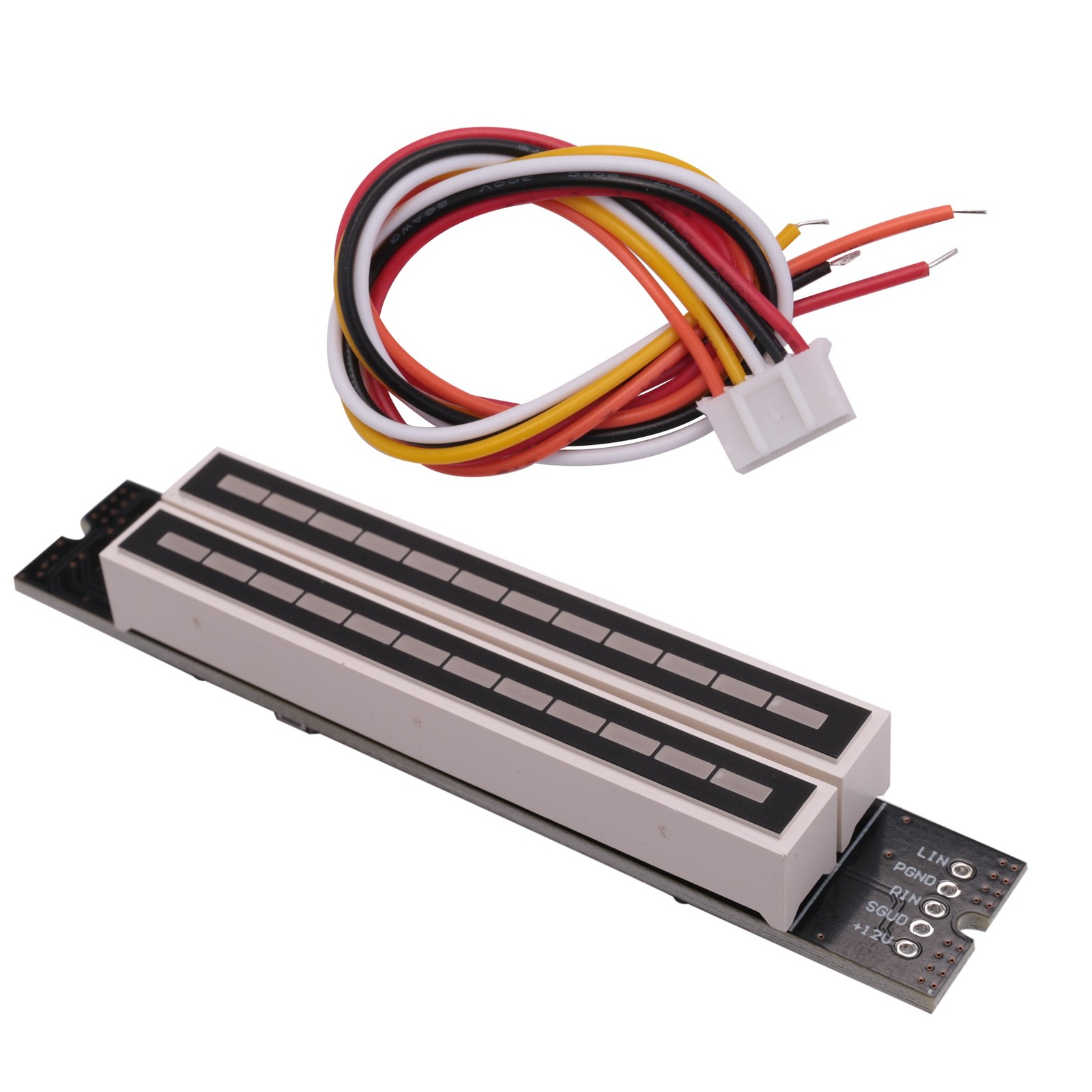 Dual 12 Level Indicator VU Meter Stereo Amplifier Board Adjustable Light3749