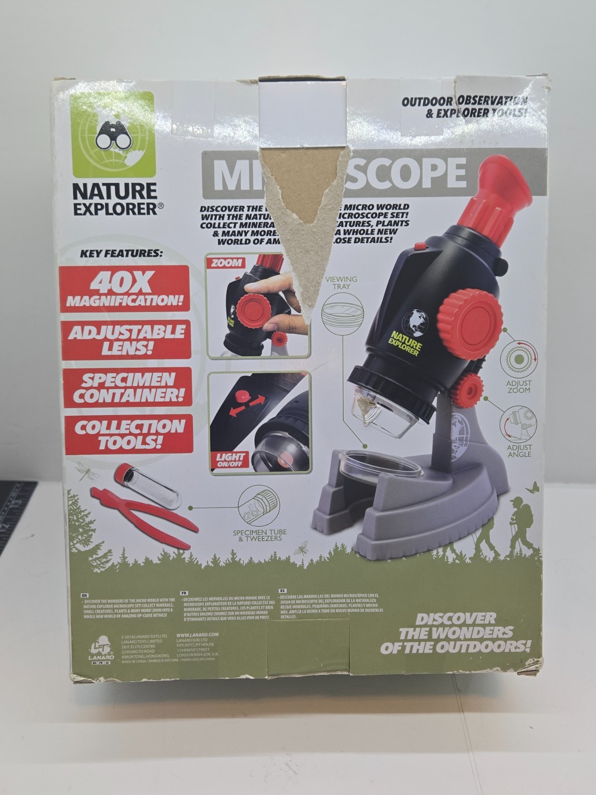 Lanard Nature Explorer: Microscope - Magnify & Study Nature, 3+ - NEW