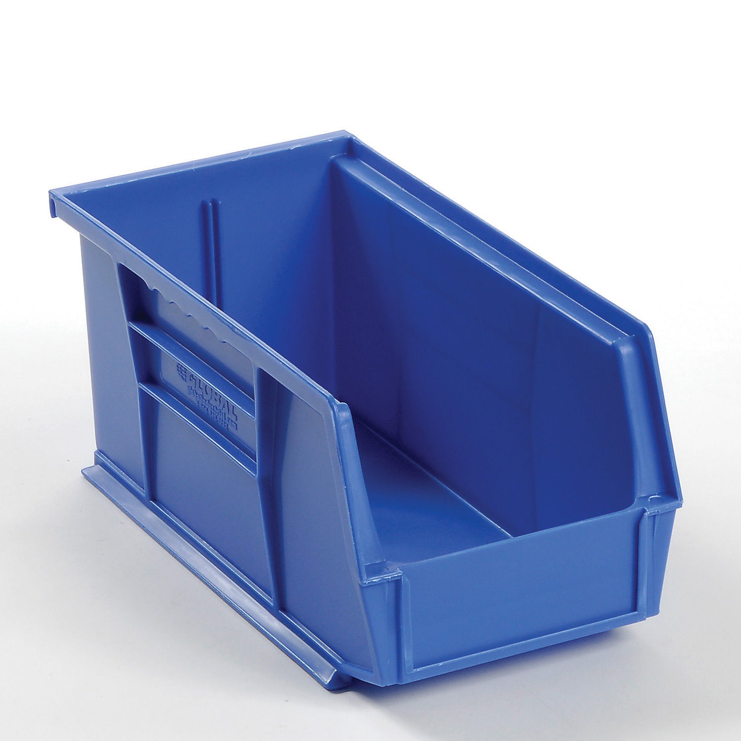 Plastic Stacking And Hanging Parts Bin 5-1/2 x 10-7/8 x 5 Blue Lot of 12