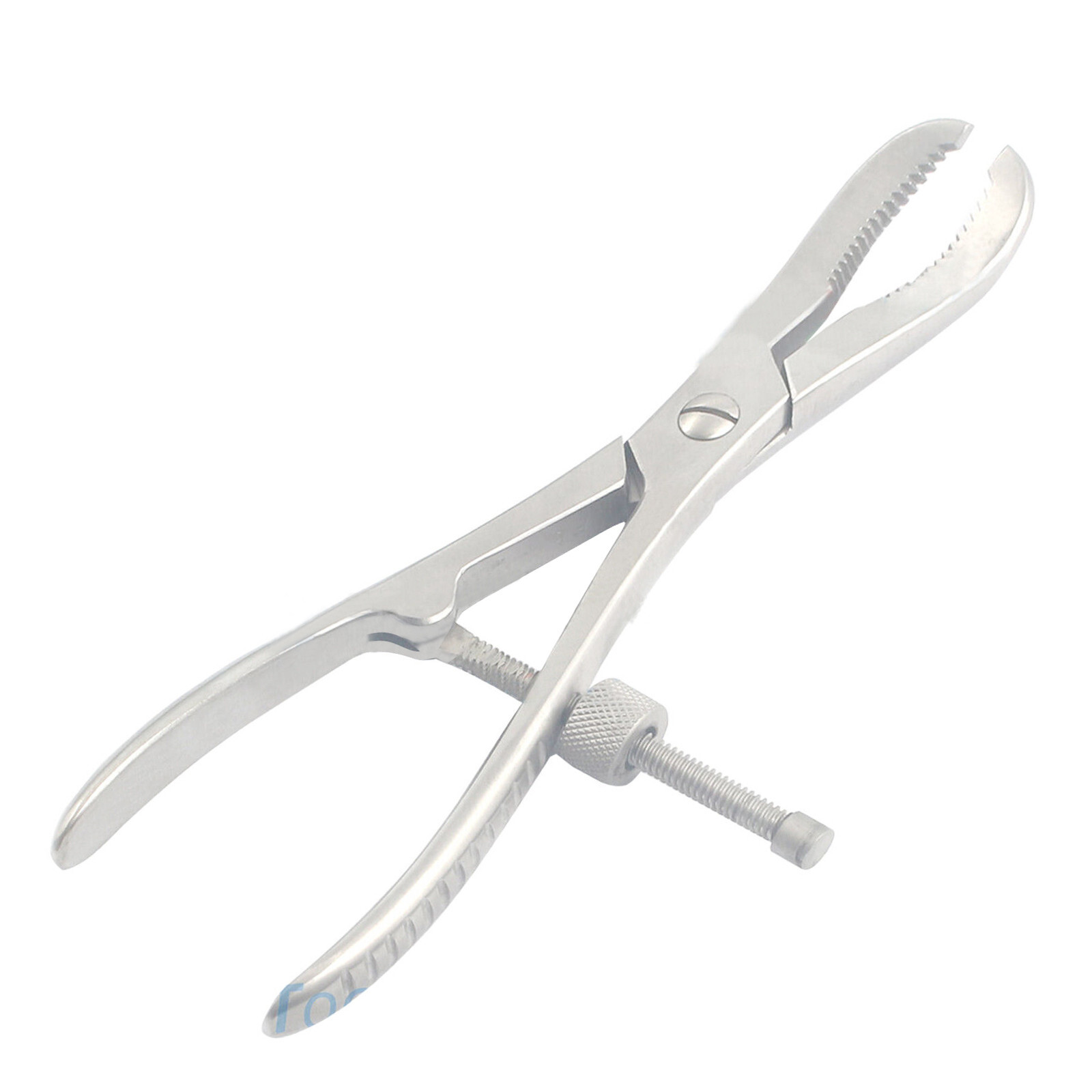 Bone Holding Forcep 9'' reduction curved serrated jaw with speed lock orthopedic