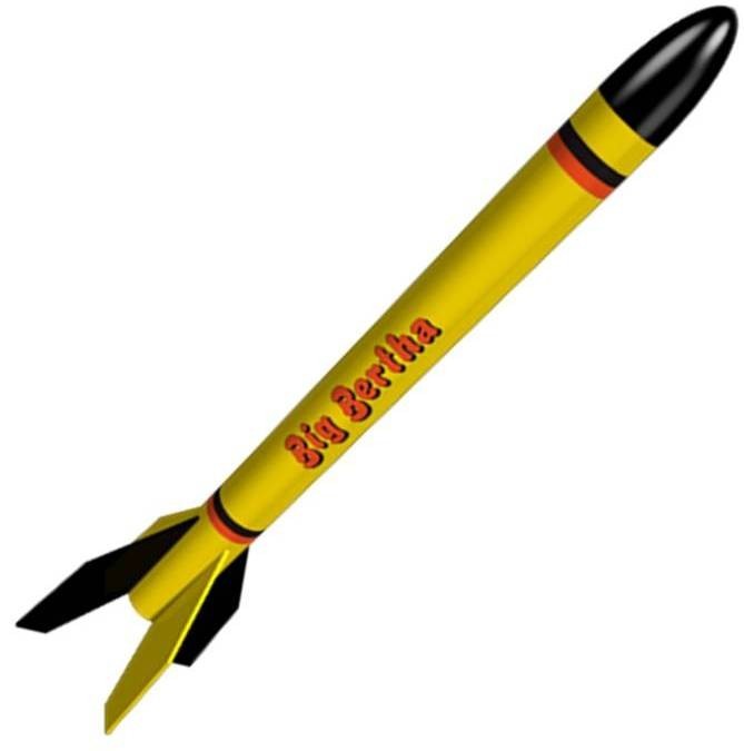 Estes Flying Model Rocket Kit Big Bertha EST 1948