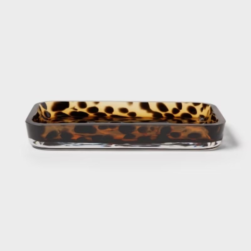 Colored Glass Tortoise Bath Tray