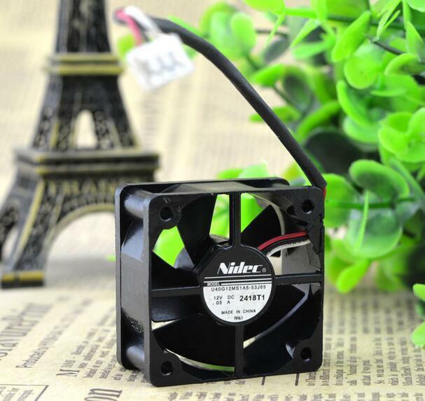 Nidec U40G12MS1A5-53J65 DC 12V 0.03A 4CM 40*40*20MM 3 Wire Cooling Fan