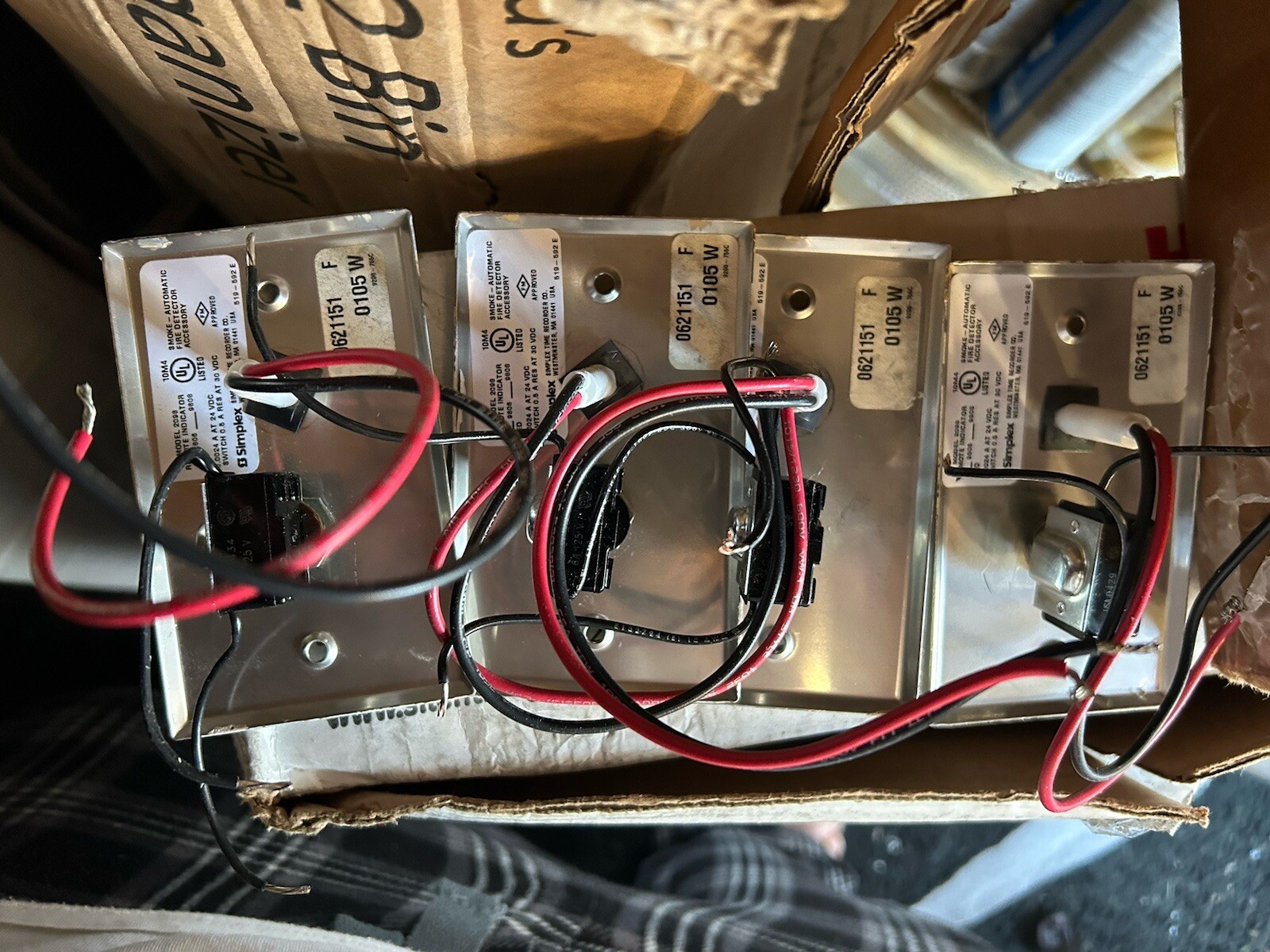(4) SIMPLEX 2098 Remote Indicator