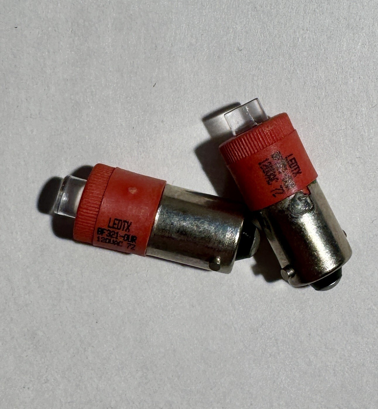 Ledtronix TI BF321-0CW-120VAC BF321-0CW BP LED RED PACK OF 2