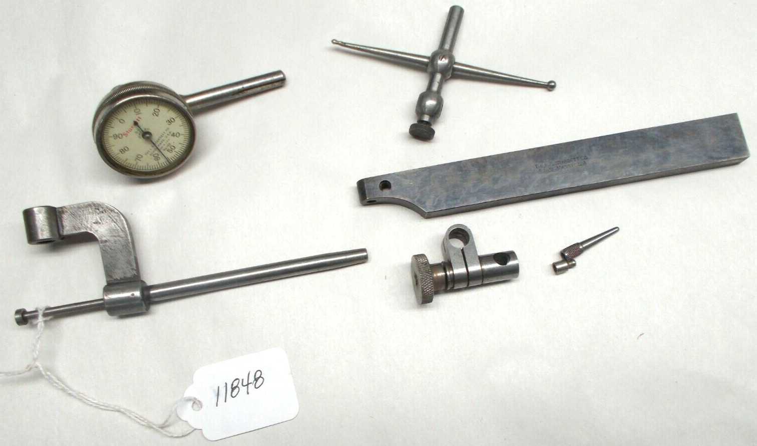 Test Indicator Set, L.S. Starrett Dial Test Indicator (.001") No. 196 Set, USA