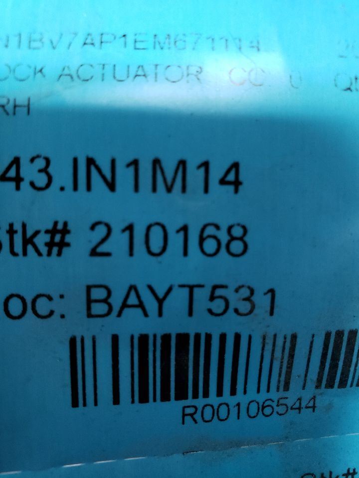 Q50 2014 Lock Actuator 106544