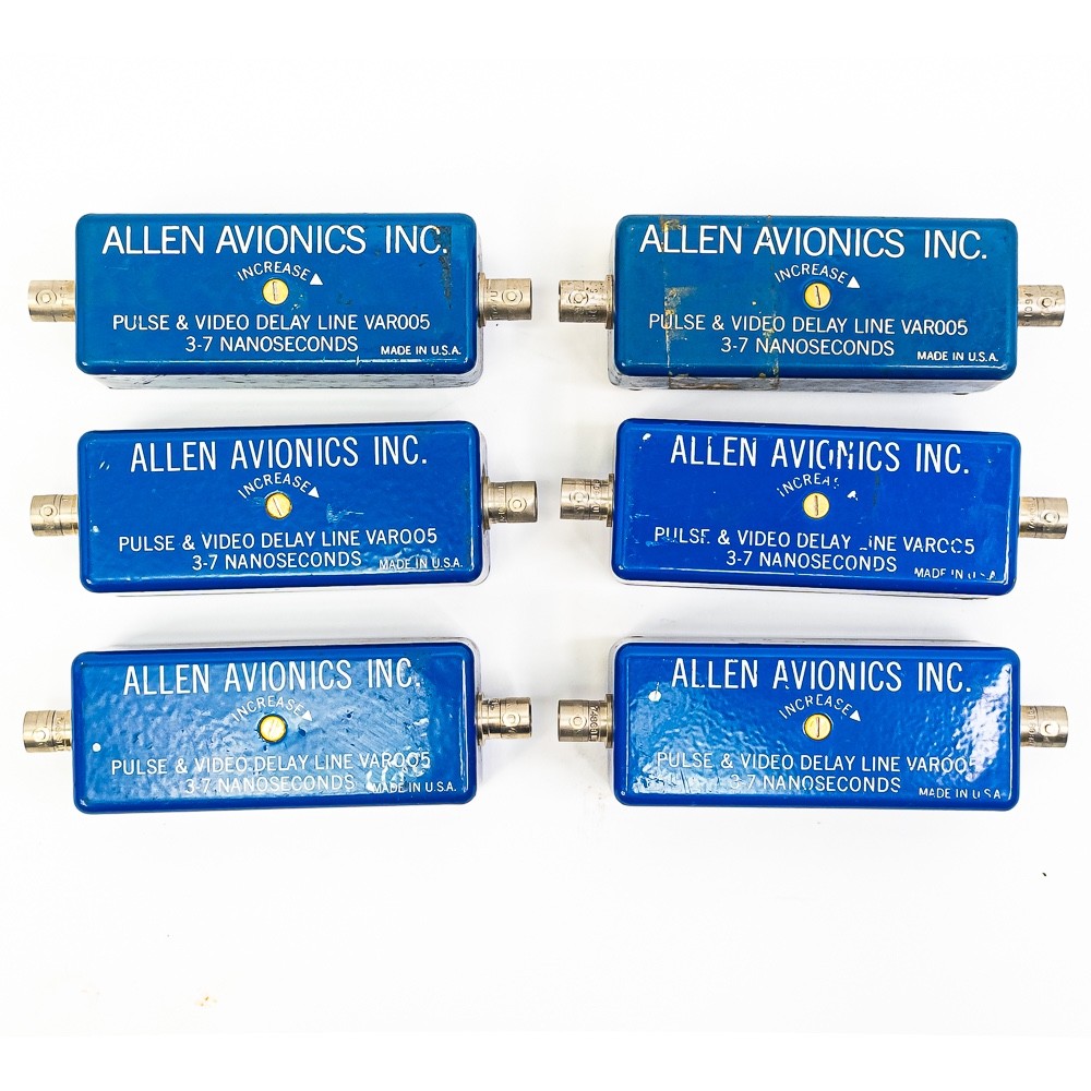 Allen Avionics VAR005 Video Delay Line 3–7ns – Lot of 6, Used, Pulse Delay